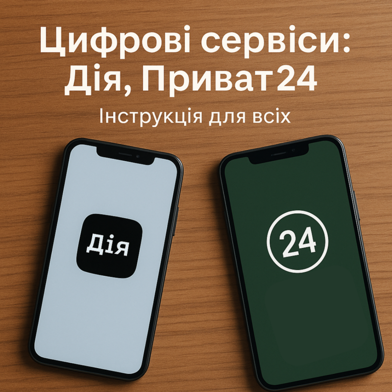Цифрові сервіси: Дія, Приват24 — інструкція для всіх